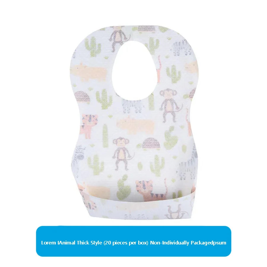 Disposable Baby Bibs – Waterproof No-Wash Mealtime Bibs
