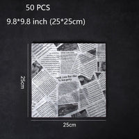 50pcs White 9.8in