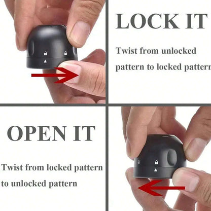 Wine & Champagne Bottle Stopper – Leak-Proof Spin-Lock Cap