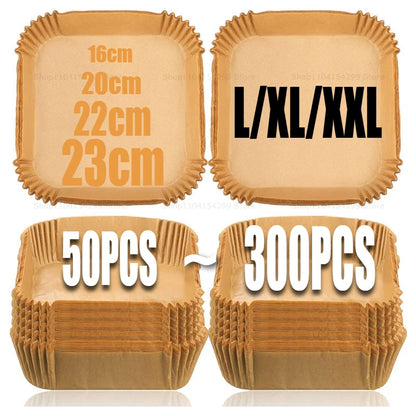 Air Fryer Parchment Paper Liners – Disposable Non-Stick Baking Papers