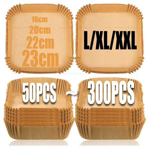 Air Fryer Parchment Paper Liners – Disposable Non-Stick Baking Papers