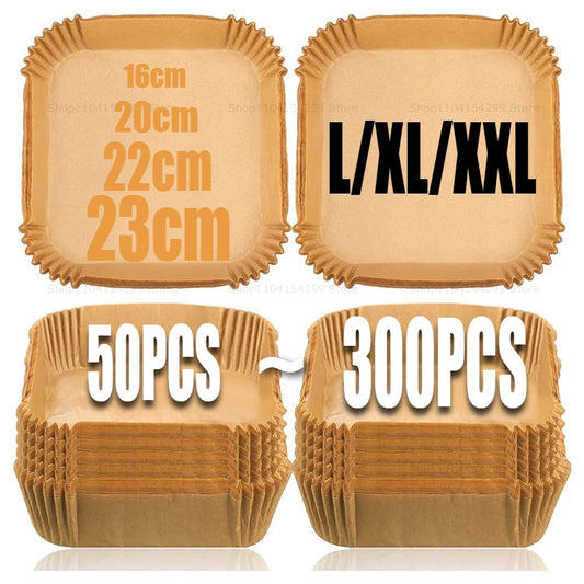 Air Fryer Parchment Paper Liners – Disposable Non-Stick Baking Papers