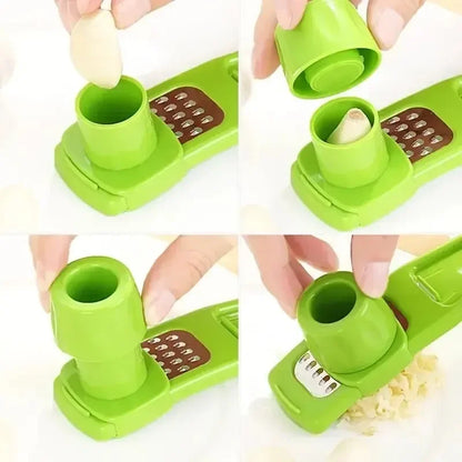 Manual Garlic Grater & Chopper – Hand-Press Mincing Tool