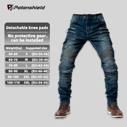 Motorcycle Riding Pants with CE Level 2 Armor Pads – Men & Women
