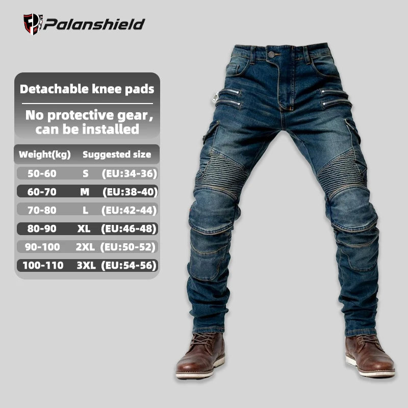 Motocross Riding Jeans with CE Armor Pads – Men & Women