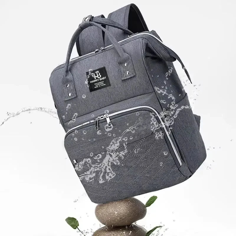 Large Capacity Diaper Bag Backpack with Changing Mat & Stroller Straps