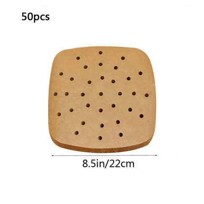 Air Fryer Parchment Paper Liners – Non-Stick Disposable Steamer Sheets