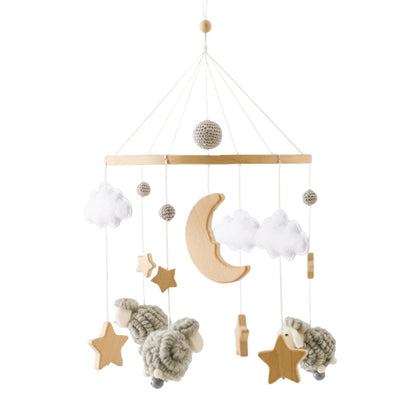 Wooden Baby Mobile Arm Bracket for Crib – Newborn Hanging Toy Holder