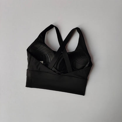 High-Impact Push-Up Sports Bra with Fixed Pads