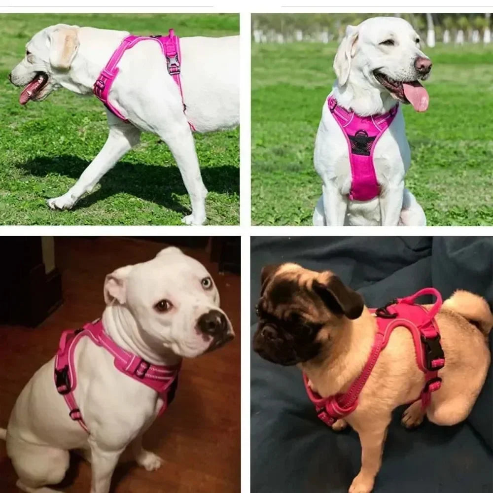 Reflective No-Pull Dog Harness – Adjustable Breathable Vest