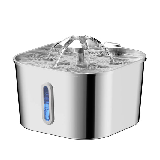 Automatic Cat Water Fountain – 2.2L Stainless Steel Pet Dispenser with Silent Pump