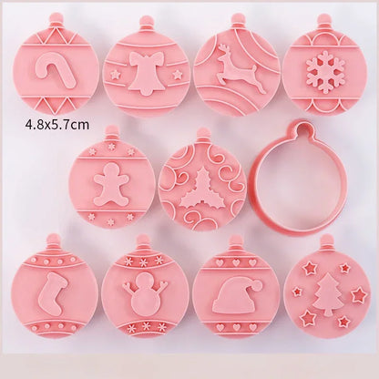Christmas Cookie Cutter Set – Holiday Biscuit Molds for DIY Baking