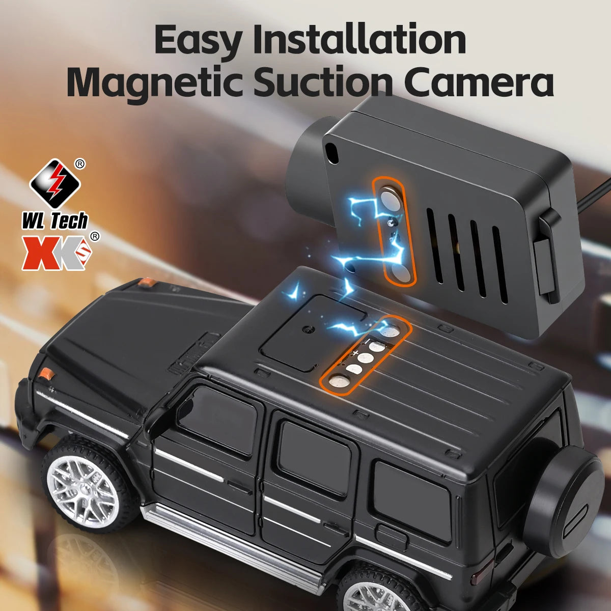 WLToys Mini RC Car with 720P FPV Camera WiFi App Control 1:64 Scale