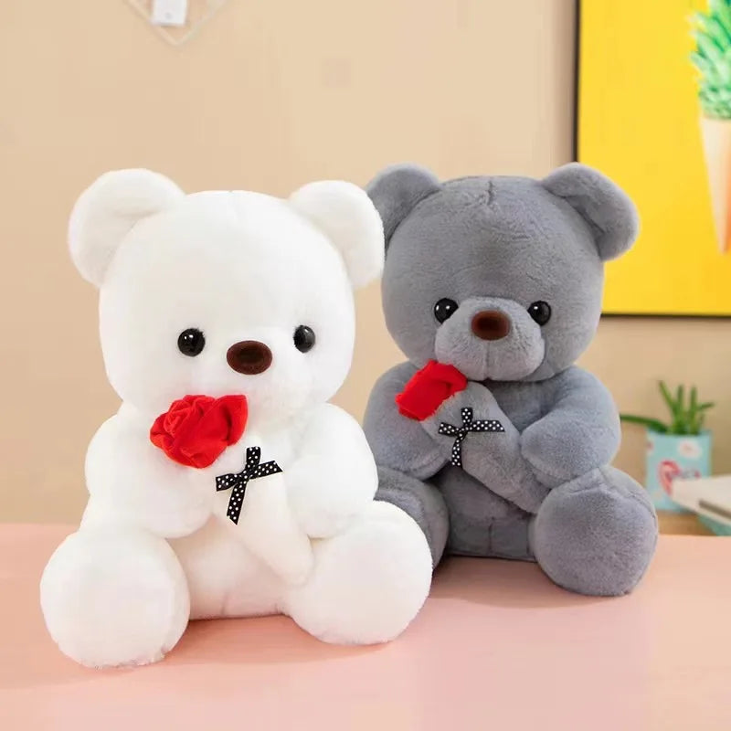 Rose Bear Plush Toy – Romantic Stuffed Animal Gift