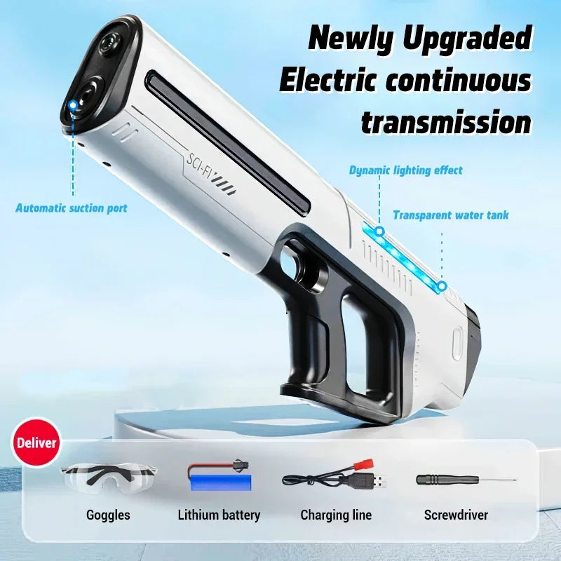 Electric Water Gun Toy for Kids – Large Capacity Automatic Soaker