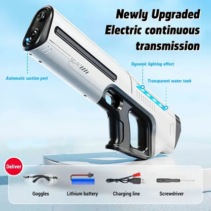 Electric Water Gun Toy for Kids – Large Capacity Automatic Soaker