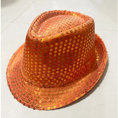 Sequin Jazz Fedora Hat – Shiny Party & Performance Cap