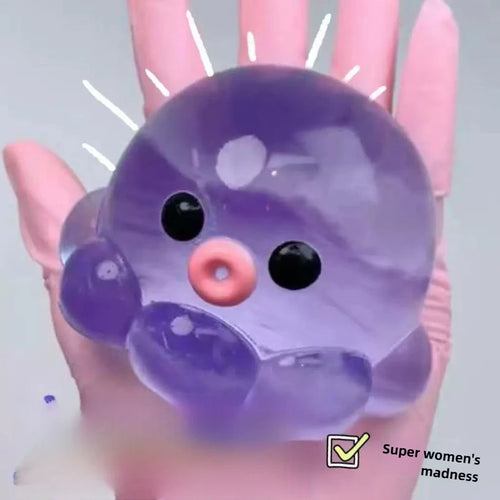 Bubble Octopus Squishy Stress Relief Toy – Slow Rise Squeeze Ball