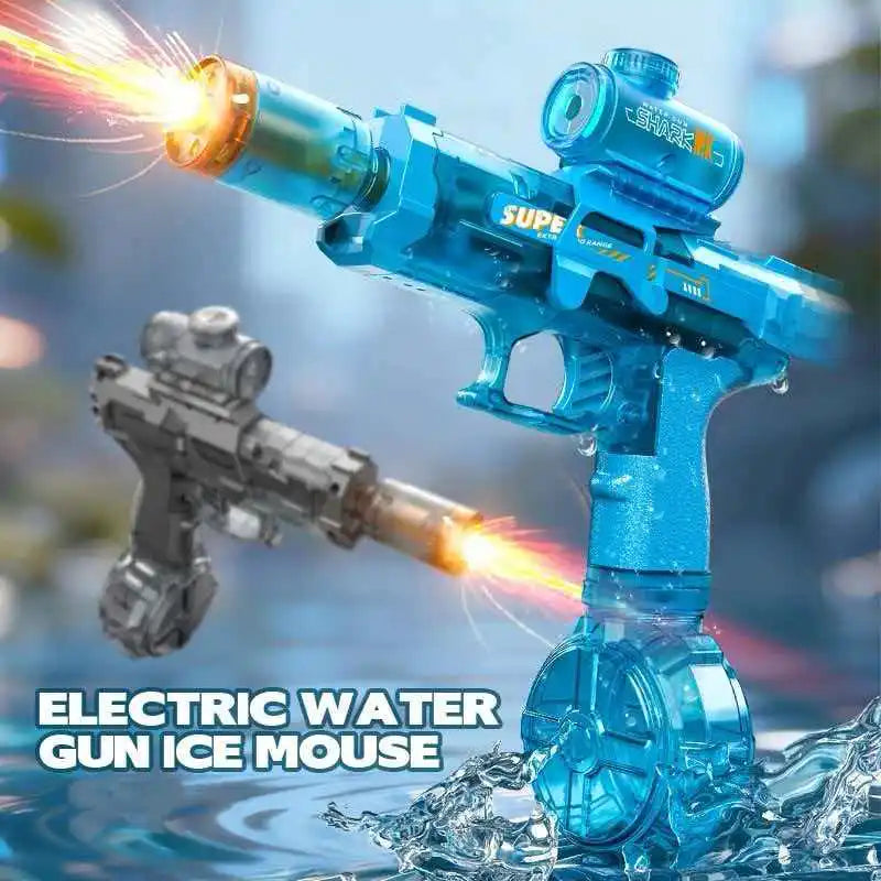 Electric Water Gun – High-Speed Shooting with Light & Flame Effect