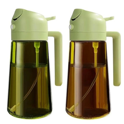 Oil Dispenser Bottle 470ml - Dark Glass Gravity Sensor Lid