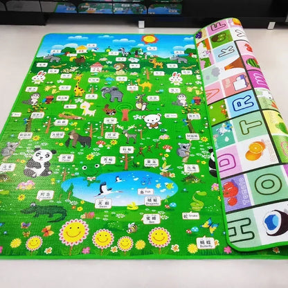 Baby Play Mat Double Sided – Non-Toxic EPE Foam Crawling Mat for Infants & Toddlers