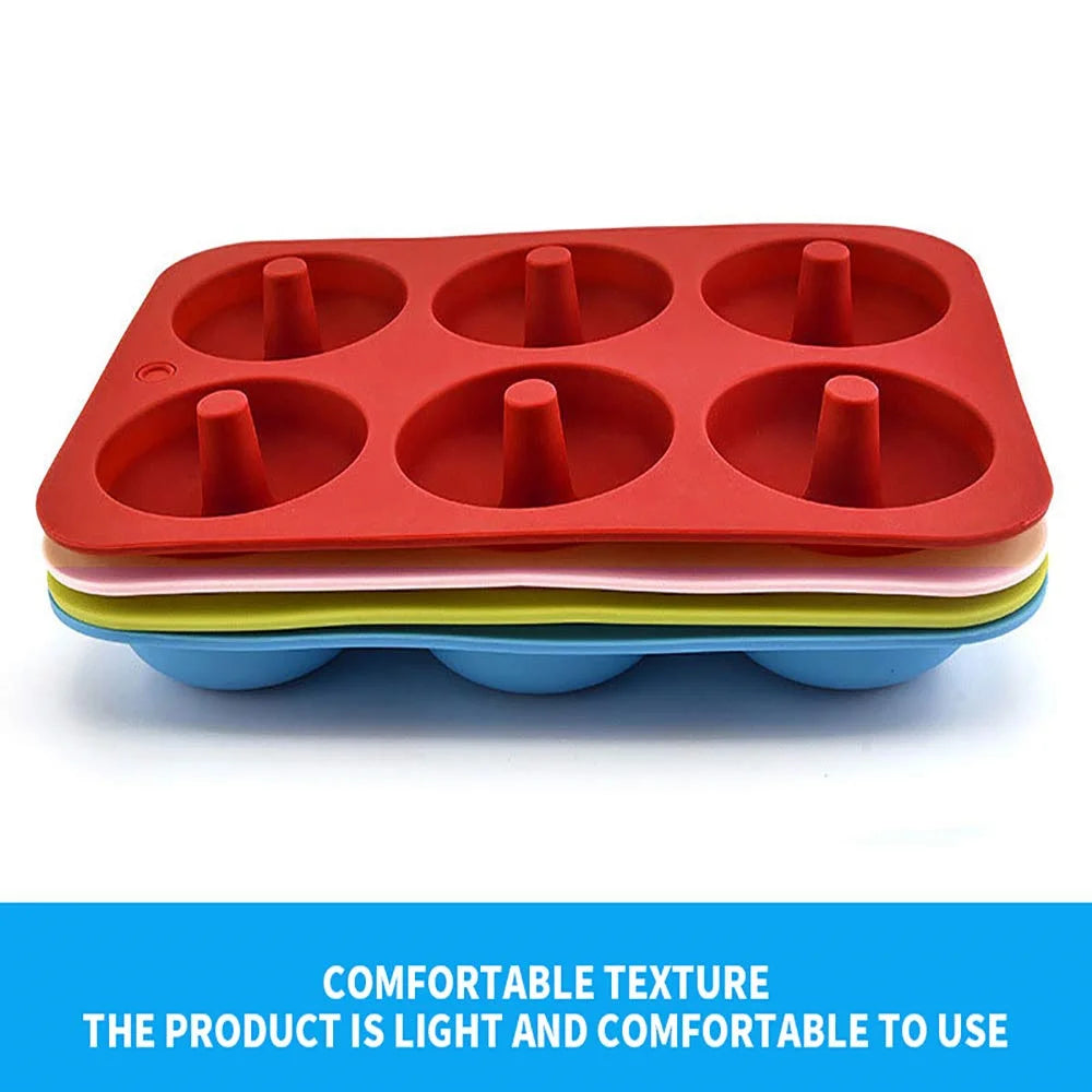 Silicone Donut Mold 6-Cavity – Non-Stick Doughnut Baking Pan