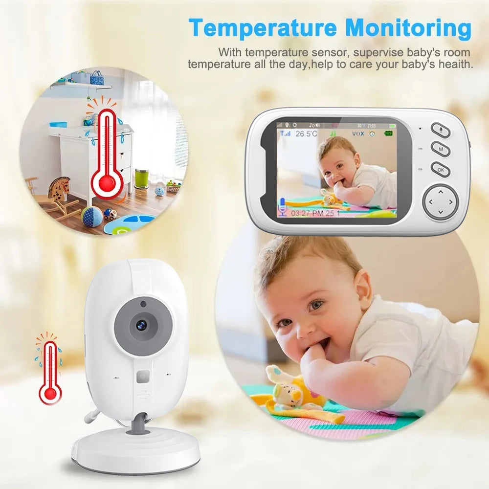 3.5-Inch Wireless Baby Monitor with Camera & 2-Way Audio