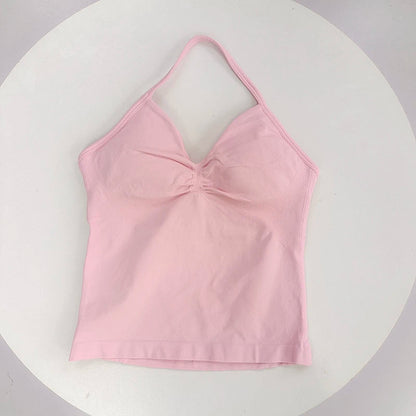 Women's Open Back Sports Bra Yoga Top | Breathable Stretchy