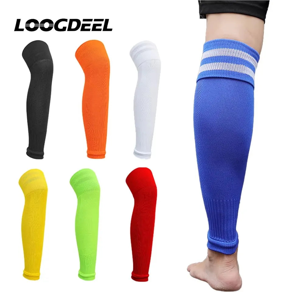 Soccer Leg Sleeves Knee Protection Shin Guard Socks – 1 Pair