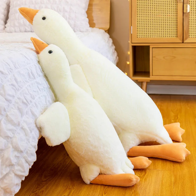 Giant Goose Plush Pillow – Soft Stuffed Duck Body Cushion