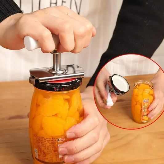 Adjustable Jar Opener – Stainless Steel Multi-Function Lid Remover