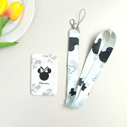 Anime Cartoon Lanyard with ID Card Holder & Keychain Strap