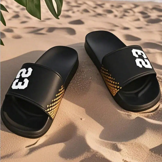Slide Sandals for Men & Women – Anti-Slip Casual Beach Slippers