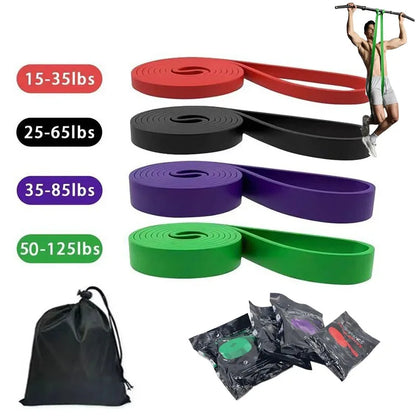 Pull Up Resistance Bands Set of 4 – Multi-Level Loop Bands for Gym & Home Training