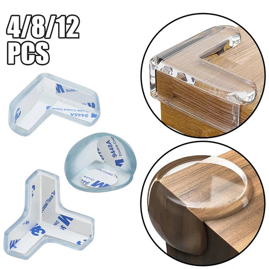 Baby Safety Corner Guards – Transparent Silicone Table Edge Protectors (4/8/12 PCS)