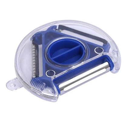 3-in-1 Magic Peeler Set – Rotary Slicer, Shredder & Julienne Peeler