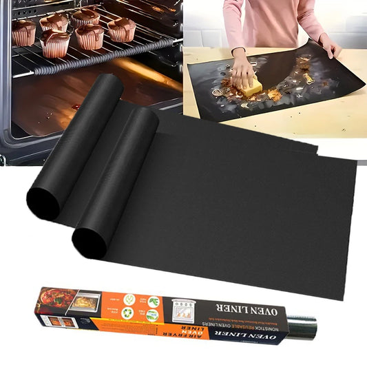 BBQ Grill Mat Non-Stick Reusable – Heat-Resistant Oven Liner & Baking Mat