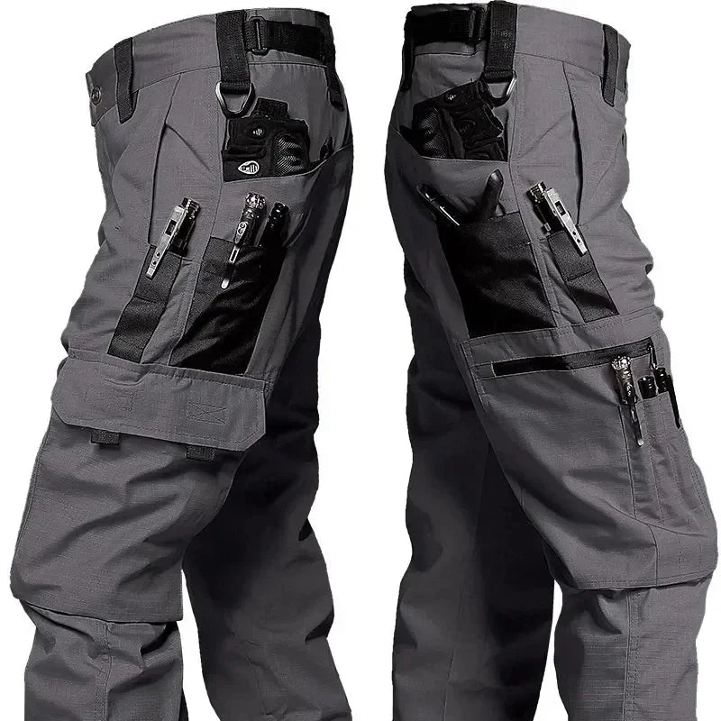 Men's Tactical Cargo Pants – Waterproof Multi-Pocket Combat Trousers
