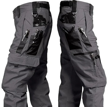 Men's Tactical Cargo Pants – Waterproof Multi-Pocket Combat Trousers
