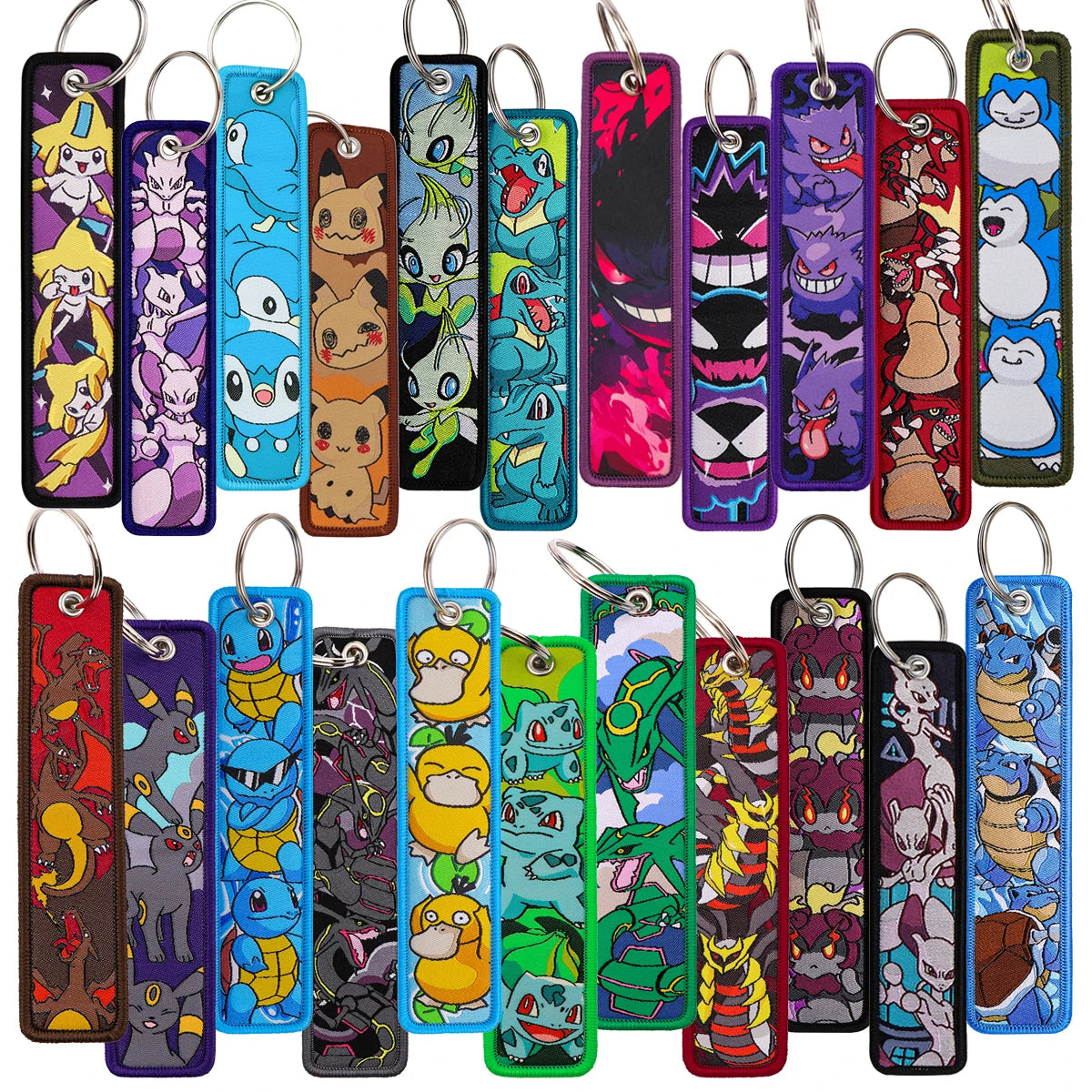 Anime Elf Monster Embroidery Keychain – Bag & Backpack Charm
