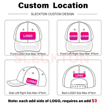 Custom Logo Suede Mesh Trucker Baseball Cap – Embroidery & Print