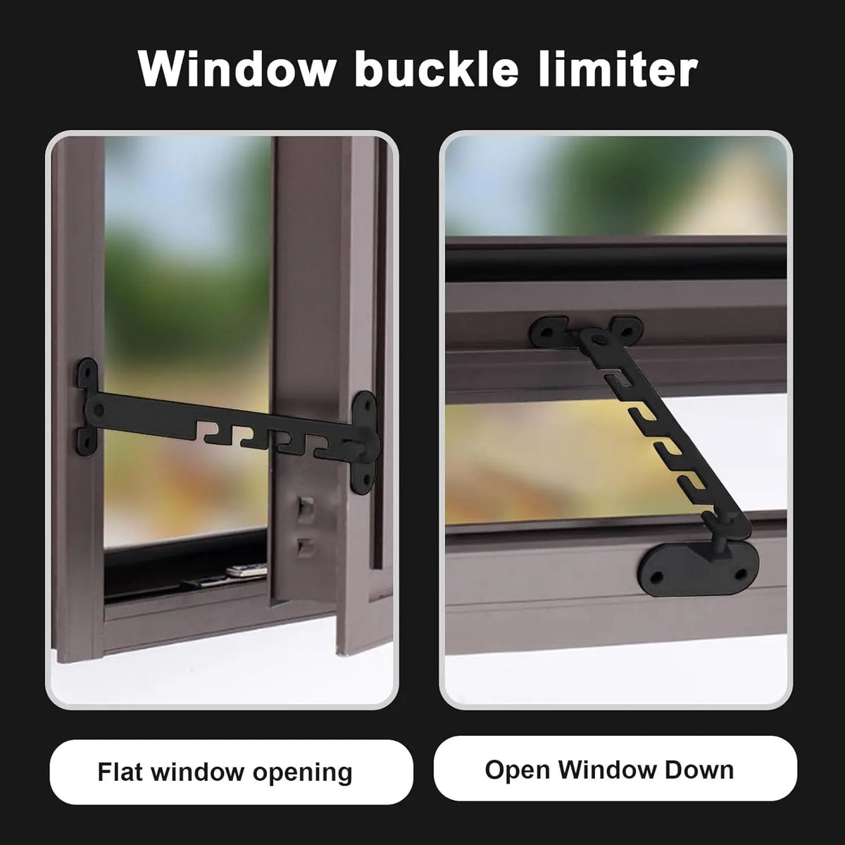 Window Restrictor Latch – Child Safety Lock with Adjustable Limiter