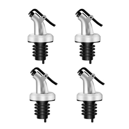 Leakproof Bottle Pourer Stopper with Flip Cap – Set of 1 to 4