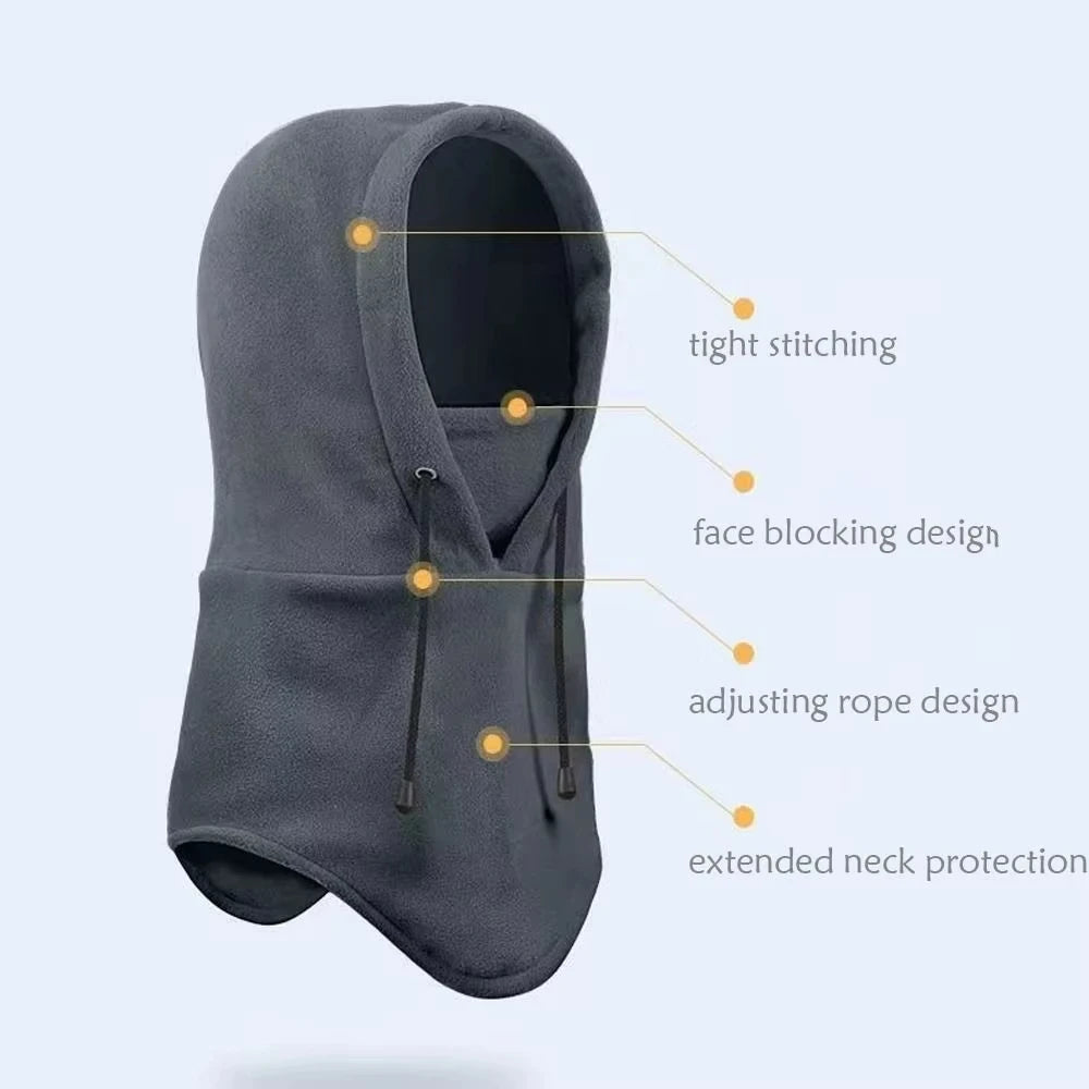 Fleece Balaclava Hood – Windproof Winter Ski Cycling Face Mask