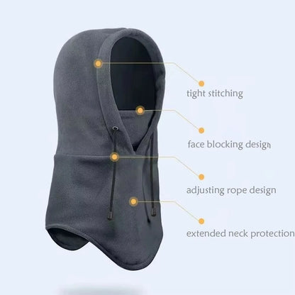 Fleece Balaclava Hood – Windproof Winter Ski Cycling Face Mask
