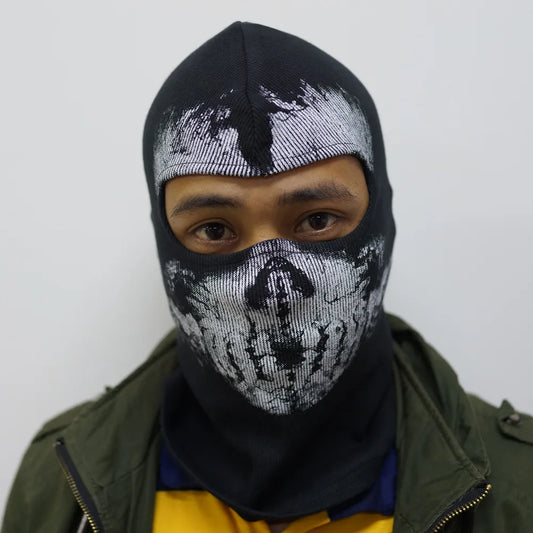 Skull Ghost Balaclava Full Face Mask – Tactical Cosplay