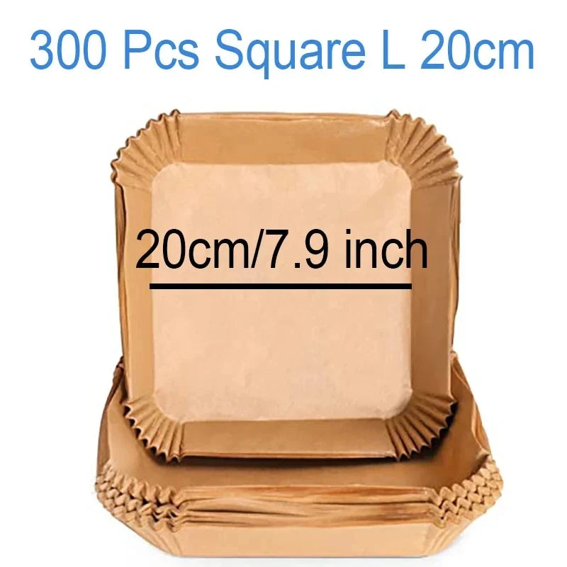 Air Fryer Parchment Paper Liners – Round & Square Disposable Baking Sheets