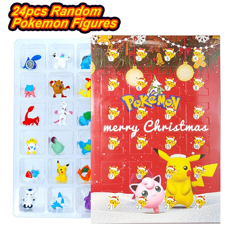 Pokemon Mini Figures Advent Calendar Gift Box – Pikachu & Friends Christmas Toy Set