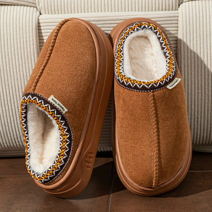 Plush Fur Slippers – Warm Anti-Slip Indoor Outdoor Shoes