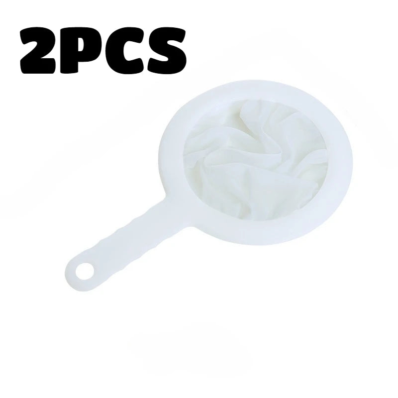Ultra-Fine Mesh Strainer Spoon – Nylon Sieve for Soy Milk, Juice & Coffee